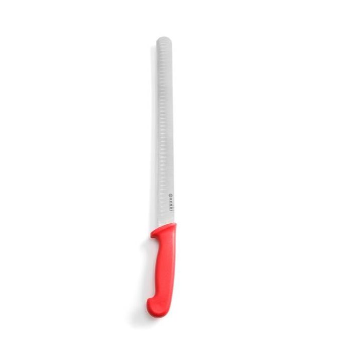 Nóż do kebaba, shoarmy, szynki HACCP - 350 mm, czerwony - kod 842928
