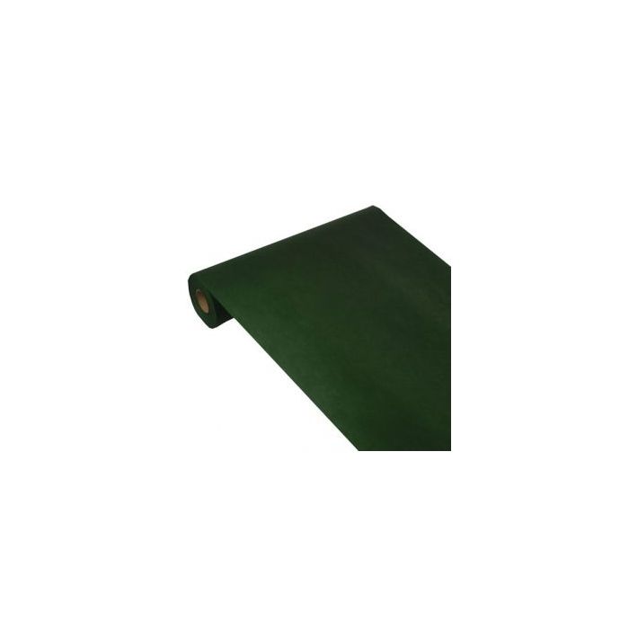 Table runner PAPSTAR Soft Selection in roll 24m/40cm dark green non-woven