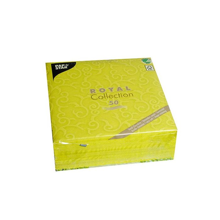 Napkins PAPSTAR Royal Collection Casali 40x40 lime pack of 50 pcs