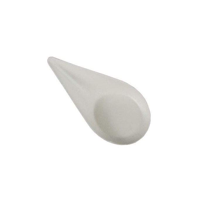 FINGERFOOD - DROP sugar cane plate 10.5x5.7cm white op. 50 pieces