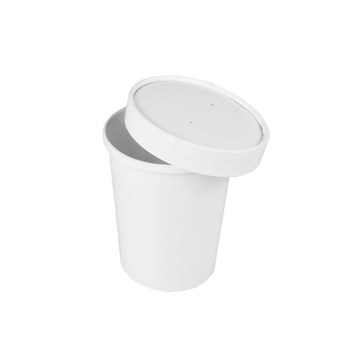 Paper soup container, coated 770ml, 50pcs package