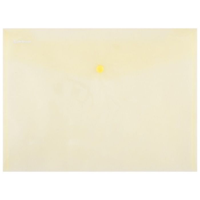 Envelope Wallet DONAU press stud, PP, A4, 180 micron, yellow