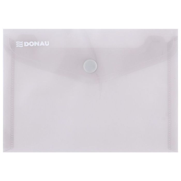 Envelope Wallet DONAU press stud, PP, A6, 180 micron, smoky