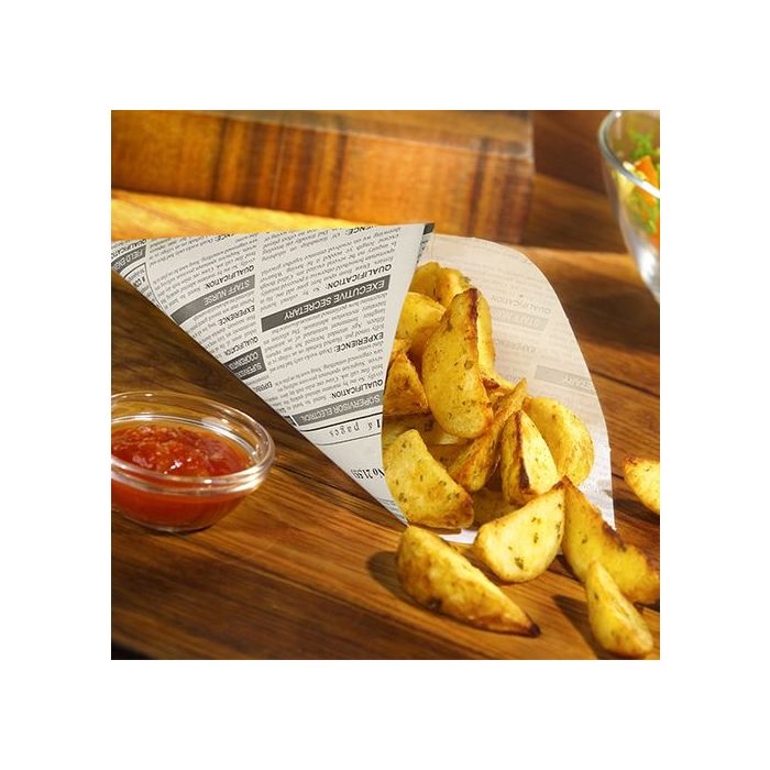 Bag for chips 250g, print Newspaper, price per package 1000pcs