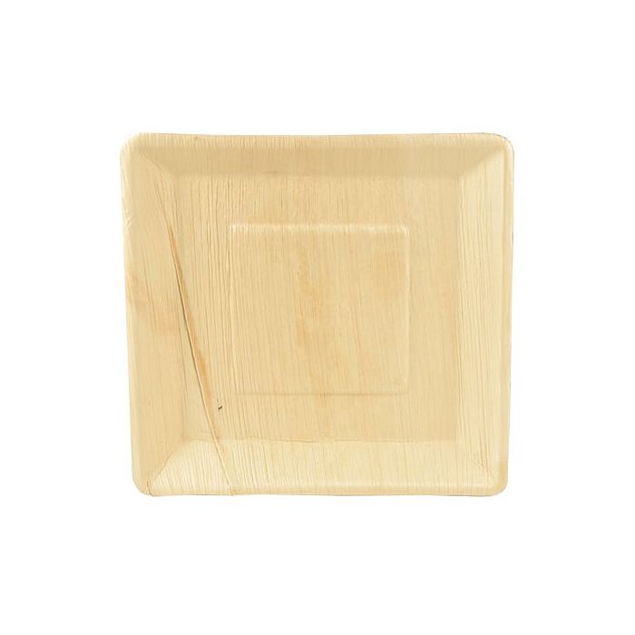 Talerz PURE z liści palmowych kwadratowy 25,5x25,5x 2,5 cm op. 25 sztuk