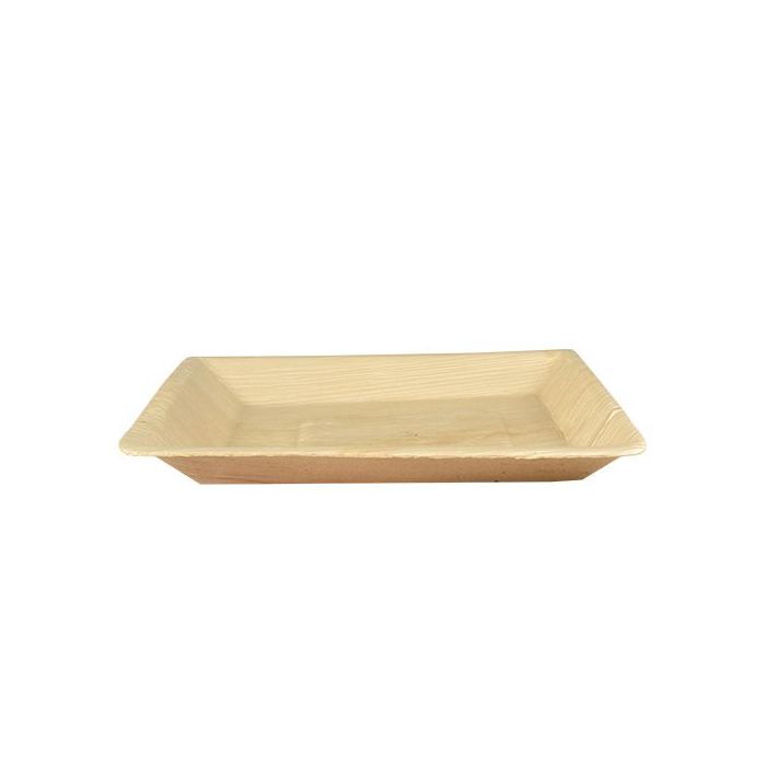 Talerz PURE z liści palmowych kwadratowy 25,5x25,5x 2,5 cm op. 25 sztuk