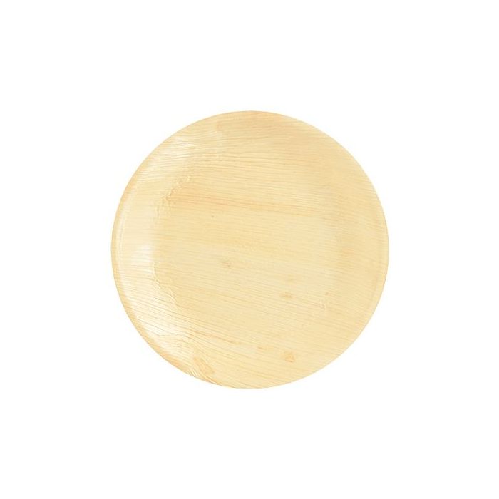PURE plate made of palm leaves round diameter 230xh.25mm, 25 pieces