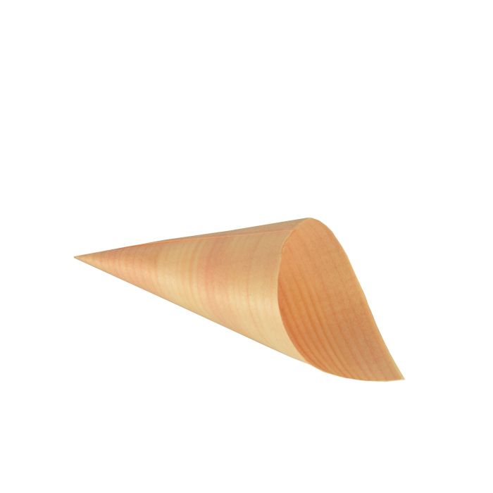 FINGERFOOD - wooden cones diameter 6,5xh.12,5cm 50 pieces