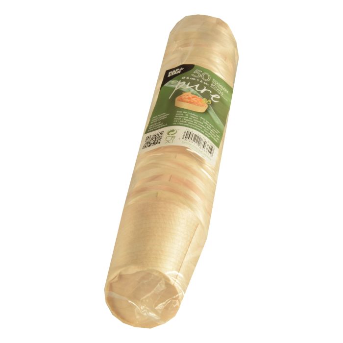FINGERFOOD - pucharki okrągłe śr.6xh.6cm drewniane op. 50 sztuk