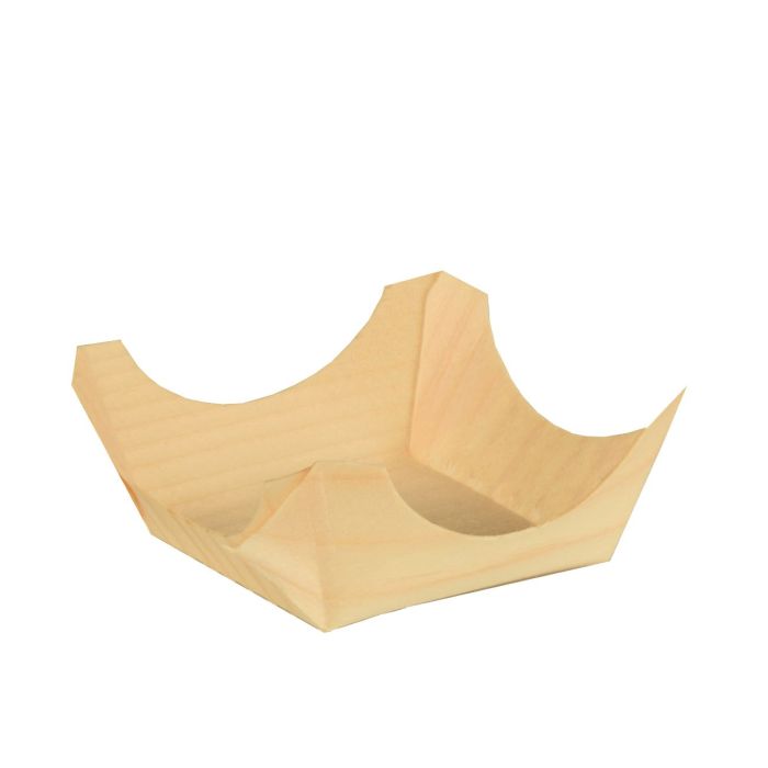 FINGERFOOD - wooden square bowls 6x6xh.2.5cm, 50 pieces