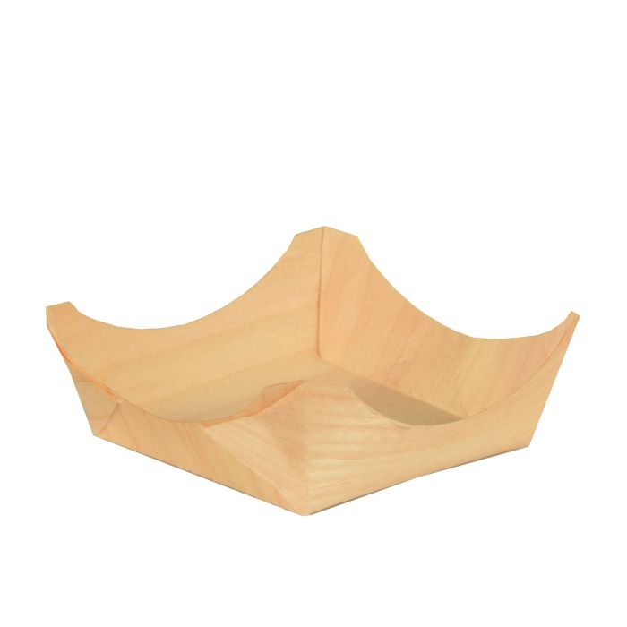 FINGERFOOD - wooden square bowls 8x8xh.3cm, 50 pieces