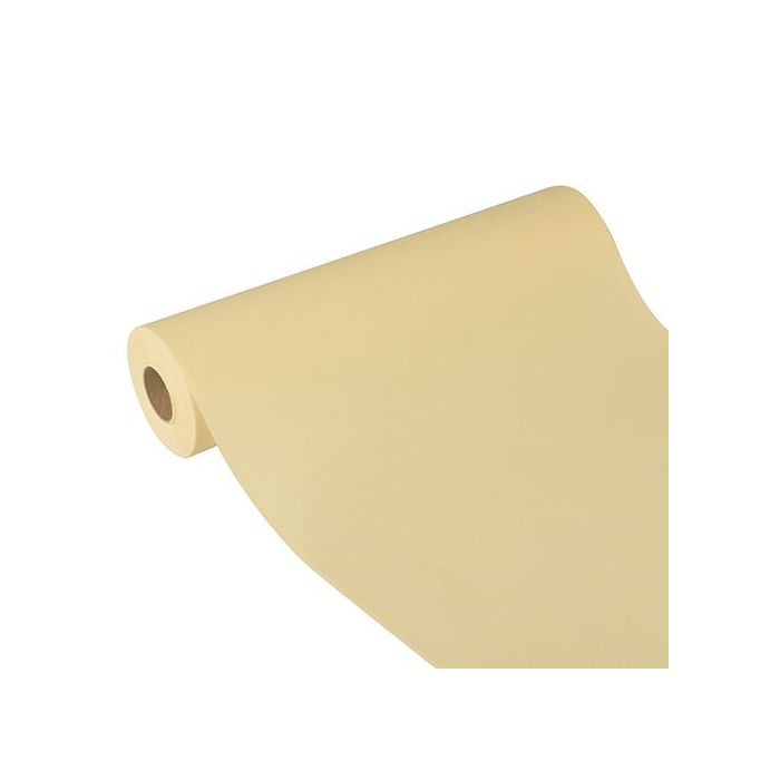 Table runner imitating unwoven fabric, Soft Selection Plus" PAPSTAR width 40cm length 24metres colour champagne"