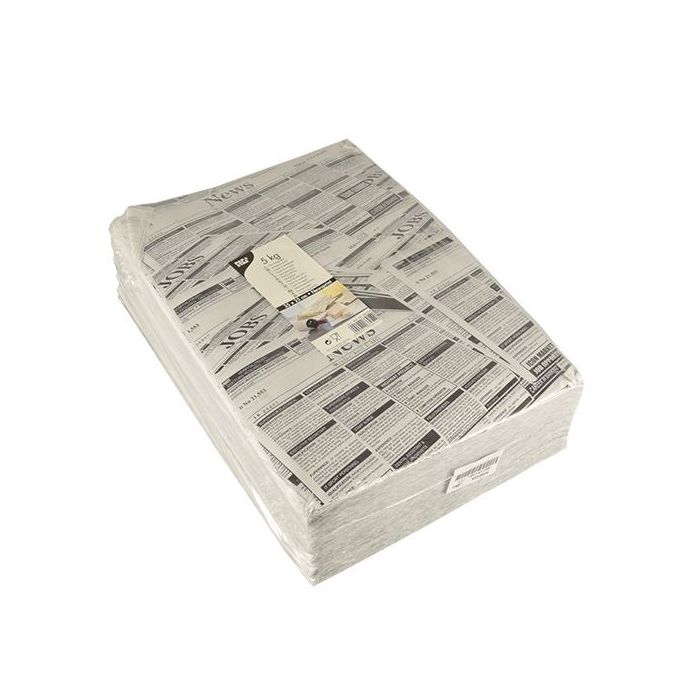 Wrapping paper 5kg cellulose overprint Newspaper" 25x35cm, 1800 sheets"