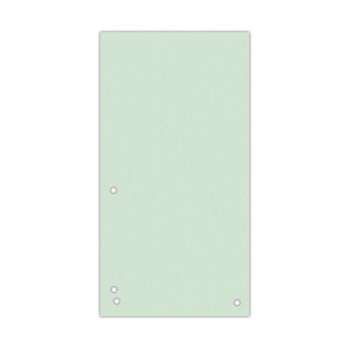 Przekładki DONAU, karton, 1/3 A4, 235x105mm, 100szt., zielone