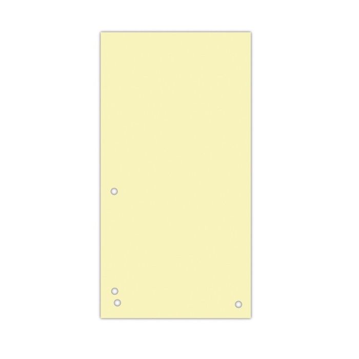 Dividers DONAU, cardboard, 1/3 A4, 235x105mm, 100pcs, yellow