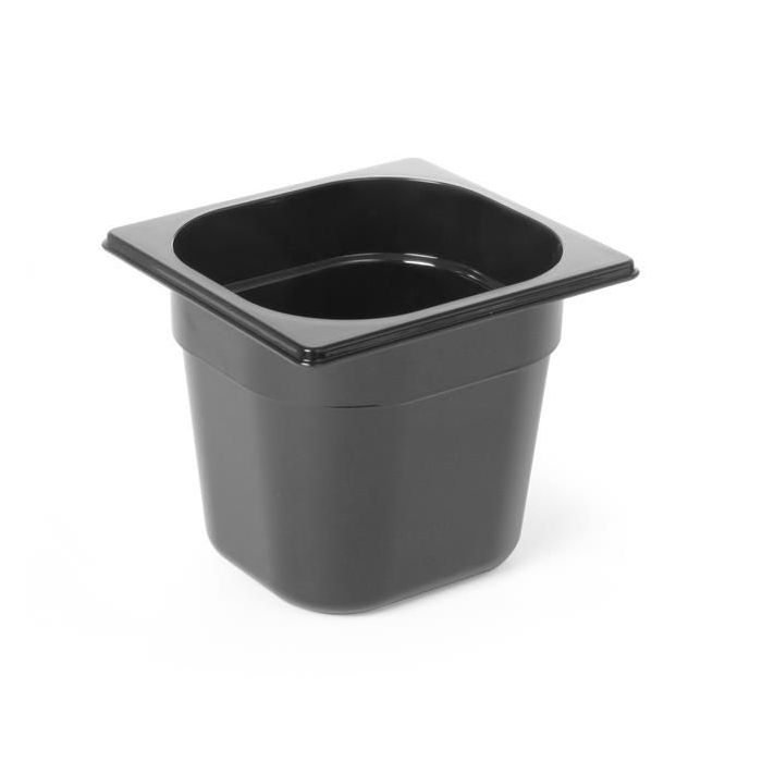 GN 1/6 container polycarbonate black