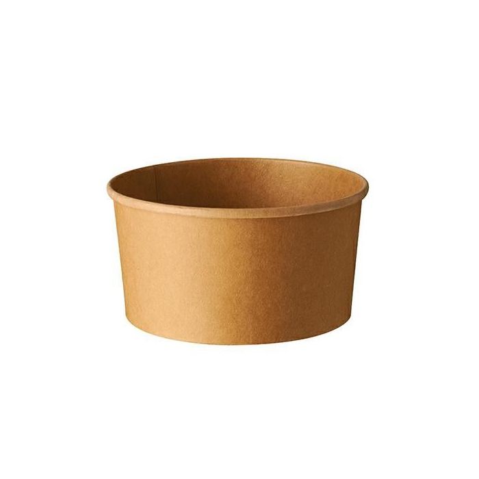 Salad bowl KRAFT 800/1000ml diameter 150xh.75mm fully biodegradable, 50 pieces