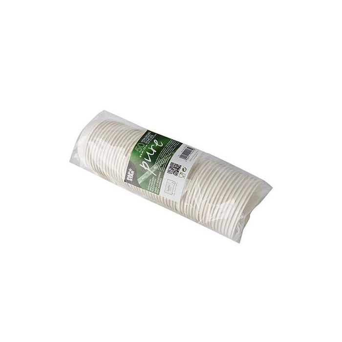 Lid for sugar cane cup 80mm fully biodegradable, 50 pieces