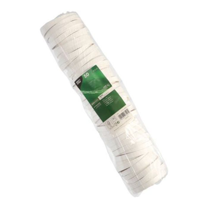 80mm PAP cup lid white op.50pcs (k/10) 250ml