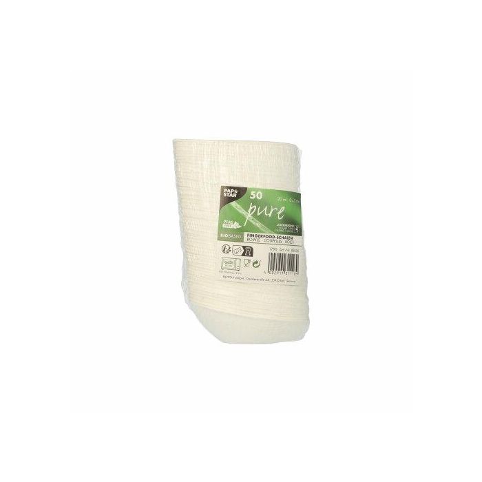 FINGERFOOD reed plate EGG 80x50mm, op.50pcs. (k/10)