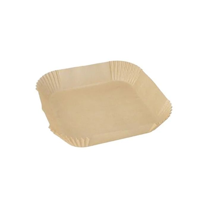 Forma do wypieków 20x20x4,5cm brązowy do Air Fryer op.100szt.