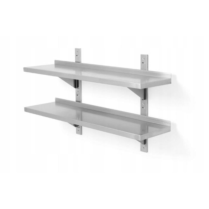 wall hung double shelf adjustable 800x300x(H)600 code 811771
