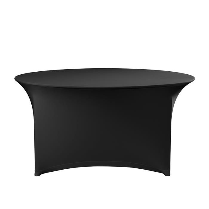 Round tablecloth symposium black Dena