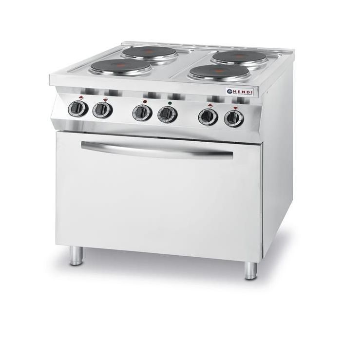 Kuchnia elektryczna - 4-płytowa Kitchen Line z konwekcyjnym piekarnikiem elektrycznym GN 1/1