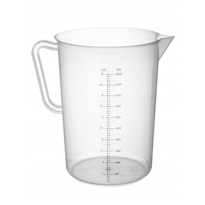 Polypropylene measuring cup with graduation scale 5.0 l - code 567500