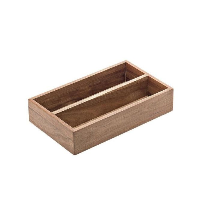 Acacia - container for sachets/ cutlery