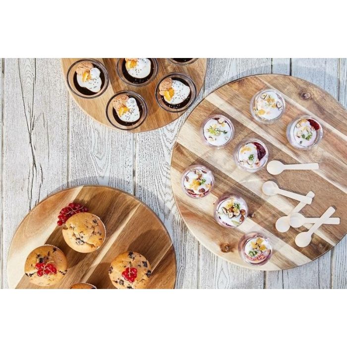 Acacia stand board, round, diameter 38cm