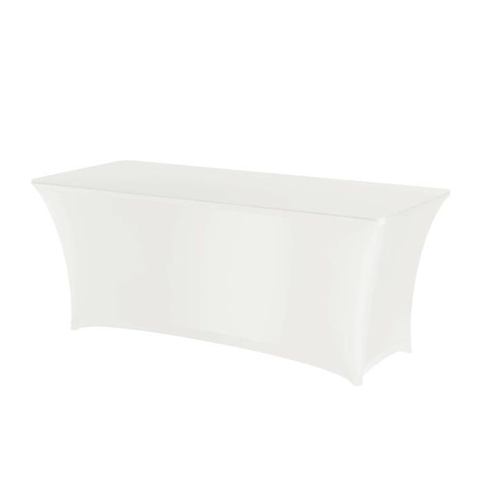 Symposium rectangular tablecloth white