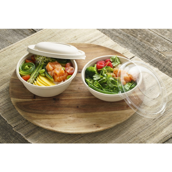 BePulp RD17 round bowl 1000ml, 75pcs. (k/4) 17x8cm, Sabert Buddha Bowl