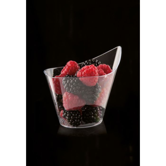FINGERFOOD - kubek GOCCIA 11,2x7,2x8cm 200 ml transparentny PS op. 50 sztuk