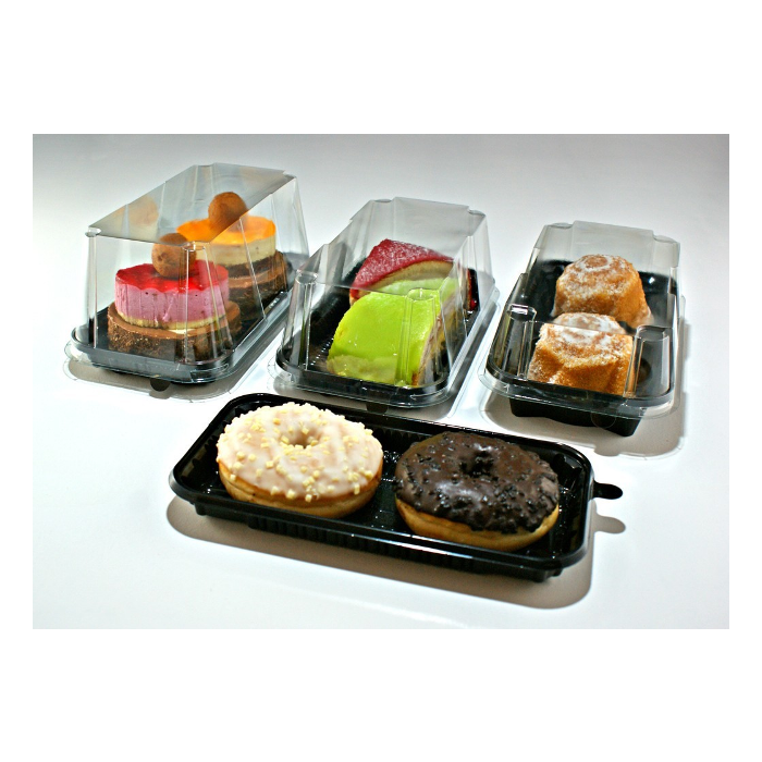 Confectionery tray, black for cakes 226x122xh.20, 390 pcs.