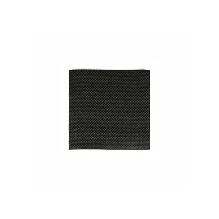 Napkins 20x20 2-ply cocktail 1/4 black, 125 pcs