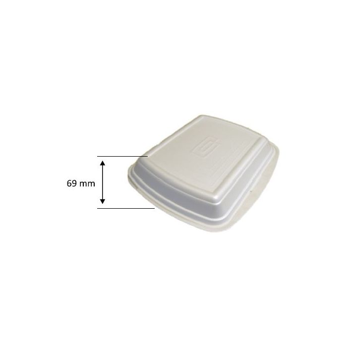 Pojemnik obiadowy styropianowy menubox, lunchbox III-dzielny Pack Klaipėda op. 125 sztuk