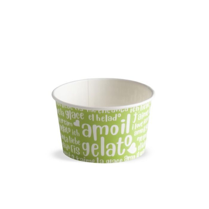 FUNNY PAP/PE bowls for ice cream 250ml 54pcs dia 94mm (k/24) C05101