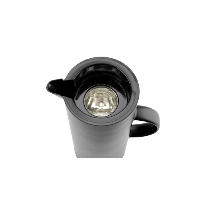 Vacuum jug black with button 1 l