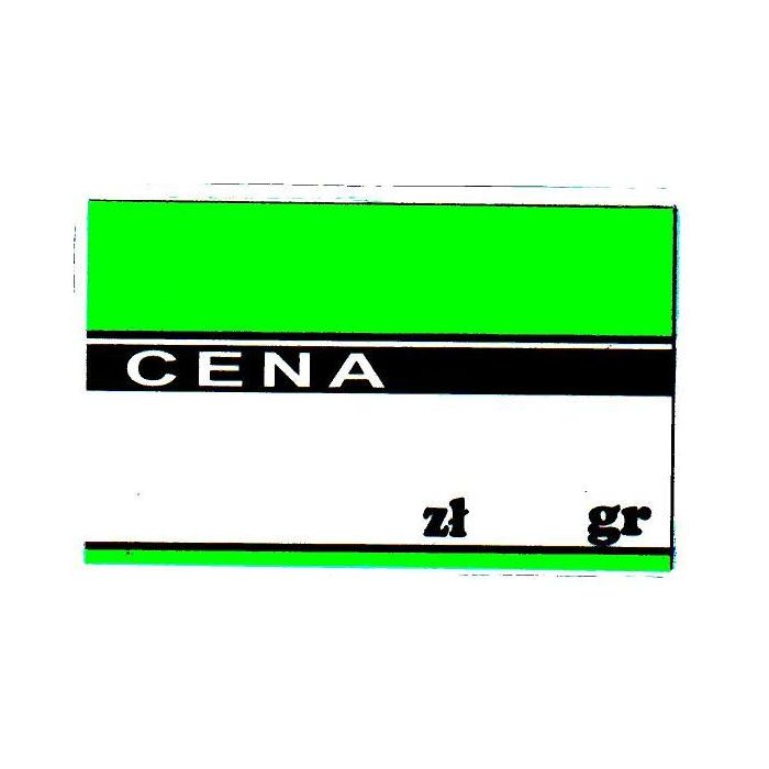 Price laminated large A8 colour - green