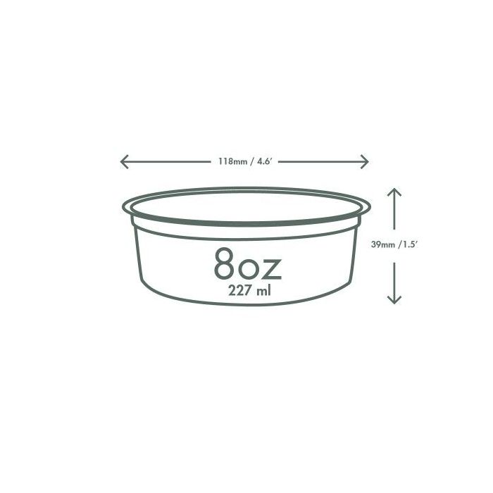 Salad box PLA -118mm 227ml