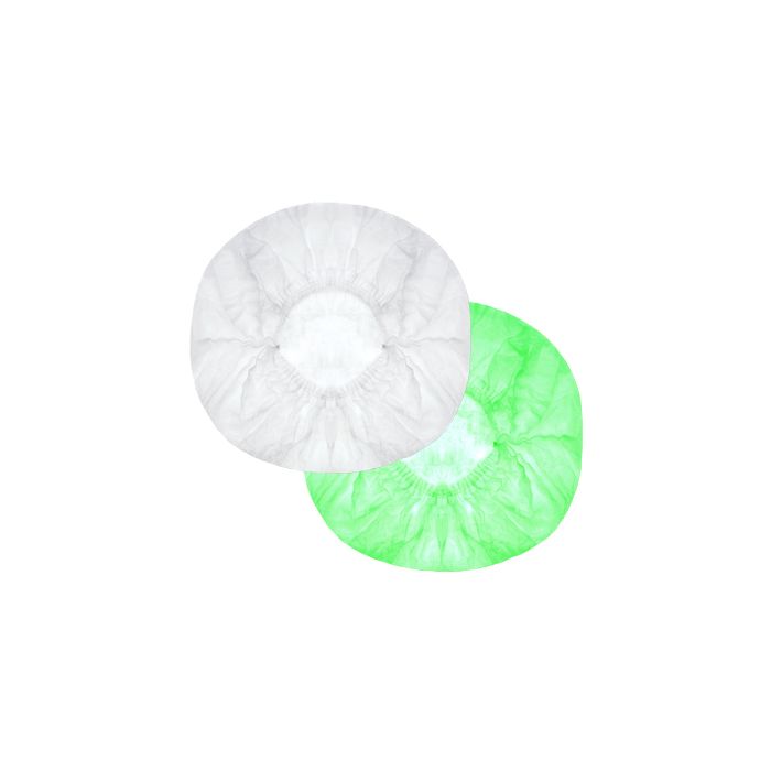 Kitchen cap WHITE, 100 pcs. made of non-woven polypropylene (k/15) (CLIP)