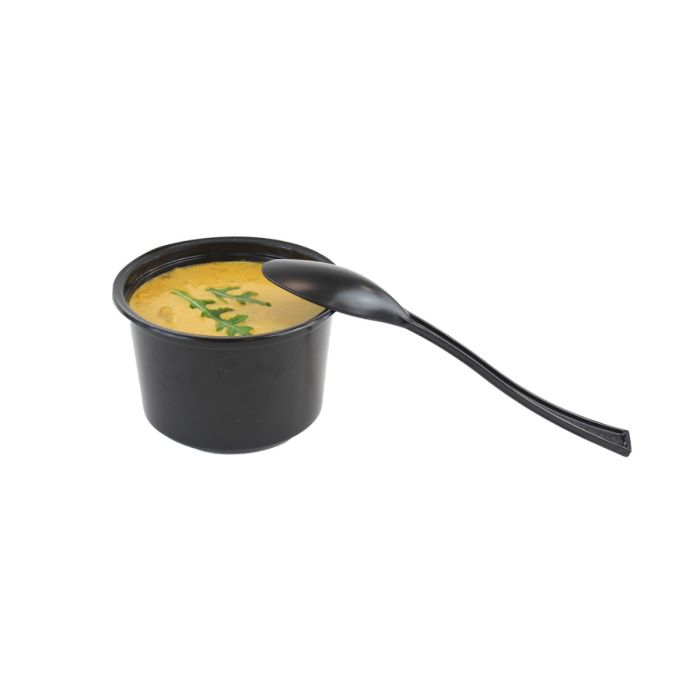 WAVE spoon black 40pcs. (k/30) reusable