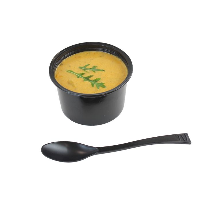 WAVE spoon black 40pcs. (k/30) reusable