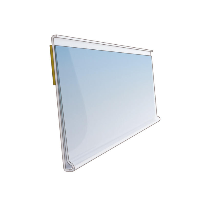 Price bar DBR39 transparent, 1500mm long with 9mm foam tape