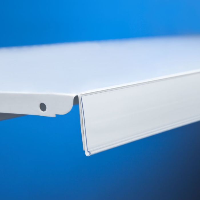 Price bar DBR39 with self-adhesive tape, length 1250mm, white