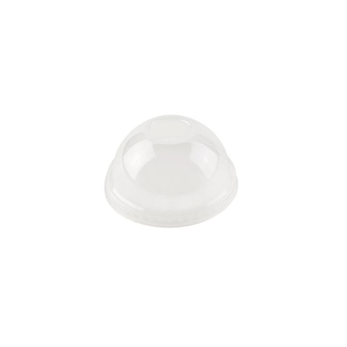 PLA lid convex completely biodegradable, with straw hole diameter 97mm, 50 pieces