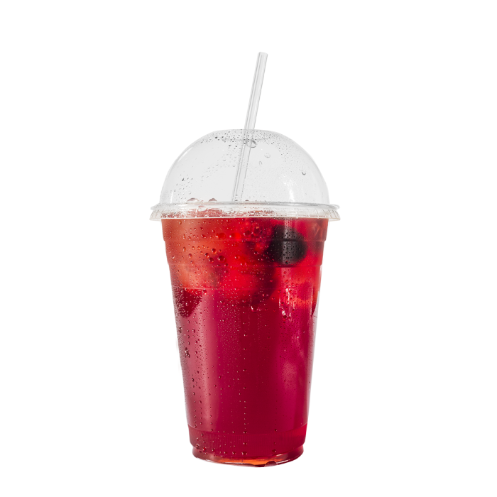 Dekiel do kubka PLA wypukły z otworem śr.96mm VEGWARE op. 50 sztuk