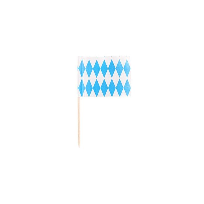 Banquet toothpicks Bavarian Blue Party 8 cm, 200 pcs