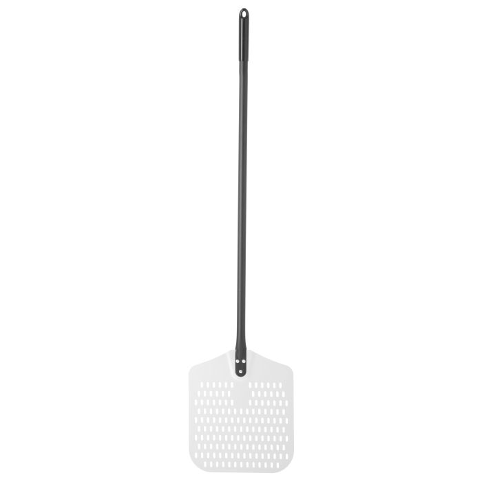 Aluminium pizza spade, perforated 310x350x1350 mm- code 617137